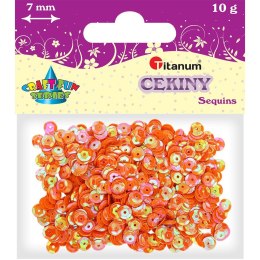 Cekiny Titanum Craft-Fun Series Okrągłe perłowe pomarańczowe