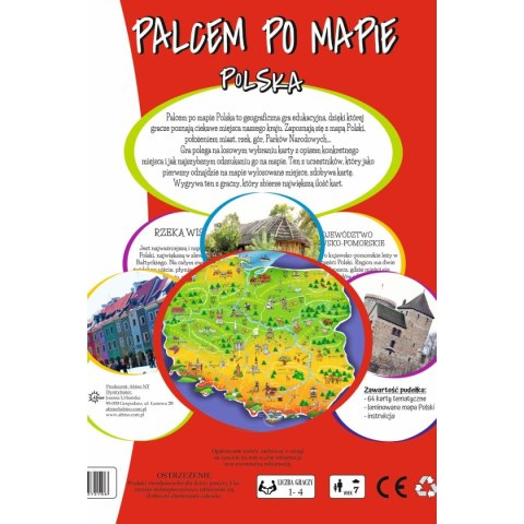 Gra planszowa Abino Palcem po mapie Polska (4183718) Gra planszowa Abino Palcem po mapie Polska (4183718)