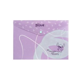 Teczka plastikowa na guzik Stitch A4 nadruk Patio (75125PTR)