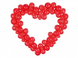 Girlanda Partydeco balonowa ze stelażem Serce, czerwony, 160 cm (GBS3-007J)
