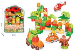 Klocki konstrukcyjne Lean dino 49 el. (23504)