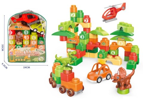 Klocki konstrukcyjne Lean dino 49 el. (23504) Klocki konstrukcyjne Lean dino 49 el. (23504)