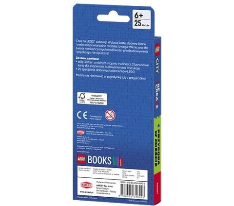 Książeczka edukacyjna LEGO® City. Recreate. Karty Wyzwań. Przygoda w mieście Ameet (ACP 6001)