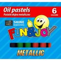 Pastele olejne Fun&Joy metaliczne 6 kol. (FJ-POM6) Pastele olejne Fun&Joy metaliczne 6 kol. (FJ-POM6)