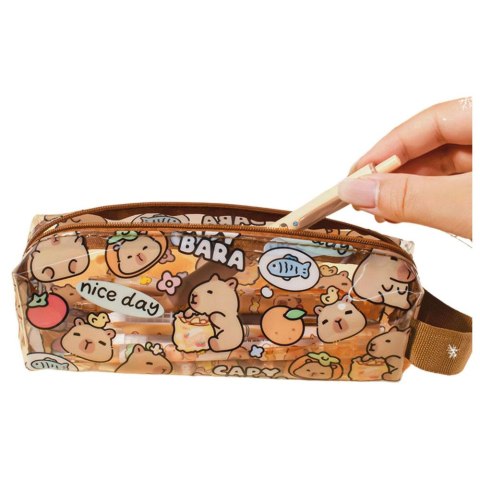 Saszetka Lean Kapibara Przeźroczysty 19cm różne (25038) Saszetka Lean Kapibara Przeźroczysty 19cm różne (25038)