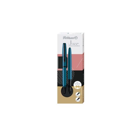 Zestaw piśmienniczy Pelikan Jazz Noble Elegance Aqua pióro+długopis (400198413) Zestaw piśmienniczy Pelikan Jazz Noble Elegance Aqua pióro+długopis (400198413)
