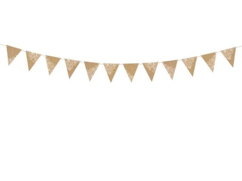 Girlanda Partydeco Flagietki, kraft, 2,1 m (FLG17) Girlanda Partydeco Flagietki, kraft, 2,1 m (FLG17)