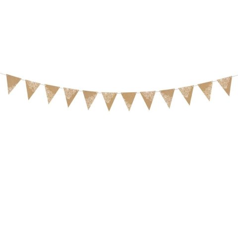 Girlanda Partydeco Flagietki, kraft, 2,1 m (FLG17) Girlanda Partydeco Flagietki, kraft, 2,1 m (FLG17)