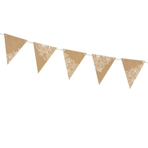 Girlanda Partydeco Flagietki, kraft, 2,1 m (FLG17) Girlanda Partydeco Flagietki, kraft, 2,1 m (FLG17)