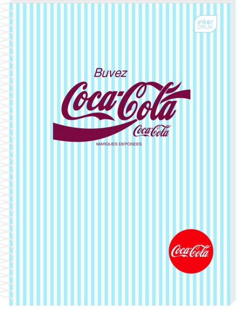 Kołozeszyt (kołonotatnik) COCA COLA SOFT TOUCH A5 100k. 70g krata Interdruk Kołozeszyt (kołonotatnik) COCA COLA SOFT TOUCH A5 100k. 70g krata Interdruk