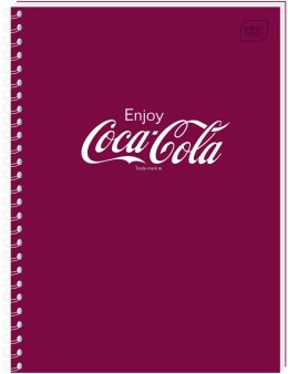 Kołozeszyt (kołobrulion) Interdruk COCA COLA SOFT TOUCH A6 80k. 70g krata