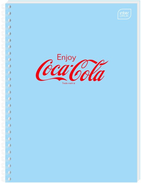 Kołozeszyt (kołobrulion) Interdruk COCA COLA SOFT TOUCH A6 80k. 70g krata Kołozeszyt (kołobrulion) Interdruk COCA COLA SOFT TOUCH A6 80k. 70g krata