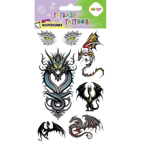 Tatuaż Happy Color zmywalny Dragons (HA 4261 1020-UR03) Tatuaż Happy Color zmywalny Dragons (HA 4261 1020-UR03)