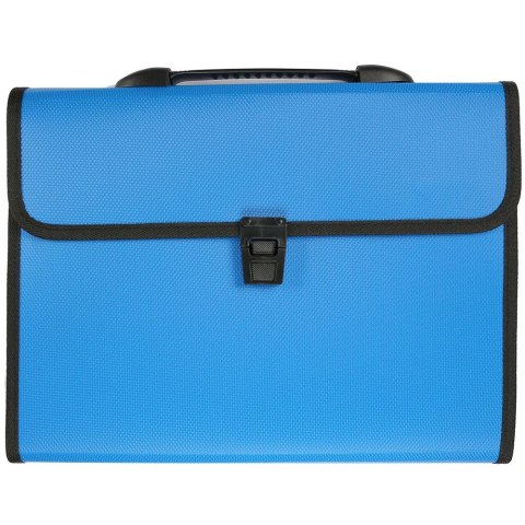 Teczka segregująca PP Titanum A4 z rączką 13 przegródek niebieska (TR12BL)