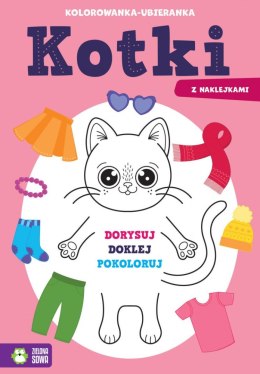 Książeczka edukacyjna Zielona Sowa Kotki