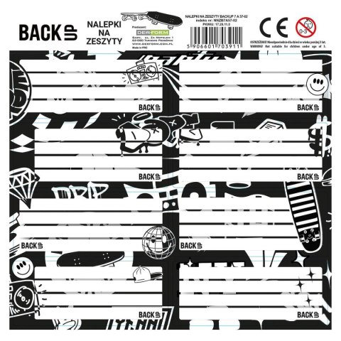 Naklejka na zeszyt Derform Backup 7 (NNZB7A57) Naklejka na zeszyt Derform Backup 7 (NNZB7A57)