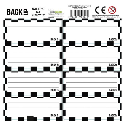 Naklejka na zeszyt Derform Backup 7 (NNZB7A94) Naklejka na zeszyt Derform Backup 7 (NNZB7A94)