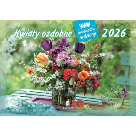 Kalendarz ścienny Kwiaty ozdobne rodzinny 2026 280mm x 200mm Lucrum (WL02) Kalendarz ścienny Kwiaty ozdobne rodzinny 2026 280mm x 200mm Lucrum (WL02)