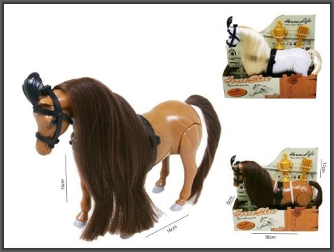Figurka Koń 17cm chodzący 2 kolory Hipo (H13968) Figurka Koń 17cm chodzący 2 kolory Hipo (H13968)