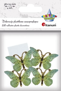 Dekoracja Craft-Fun Series Motyle plastikowe samoprzylepne Titanum (2324012-3)