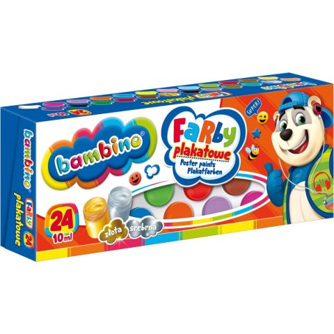 Farby plakatowe kolor: mix 10ml 24 kolor. St.Majewski (5903235002885)