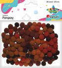 Pompony Craft-Fun Series brązowy 120 szt Titanum (0126B)