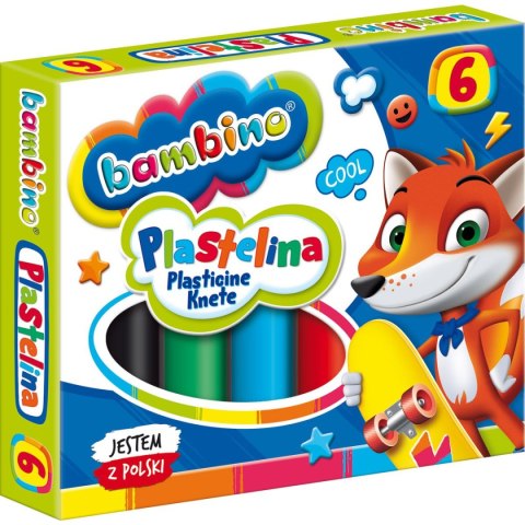 Plastelina 6 kol. BAMBINO mix St.Majewski Plastelina 6 kol. BAMBINO mix St.Majewski