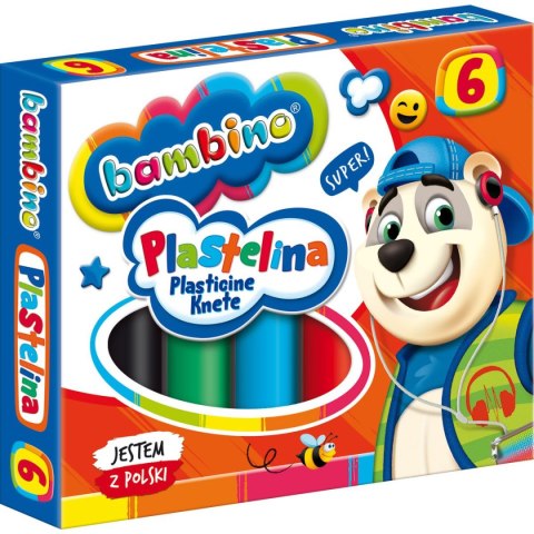 Plastelina 6 kol. BAMBINO mix St.Majewski Plastelina 6 kol. BAMBINO mix St.Majewski