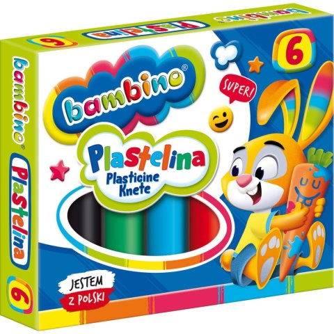 Plastelina 6 kol. BAMBINO mix St.Majewski Plastelina 6 kol. BAMBINO mix St.Majewski