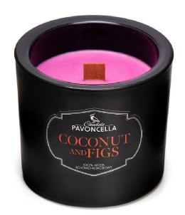 Świeczka ozdobna Coconut and Figs czarna 170g Pavoncella (5905711530417)