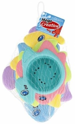 Zabawka do kąpieli kubeczki do układania z dziurką Mega Creative (532190)