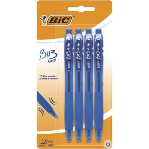 Długopis 3BU GRIP wkład niebieski 0,32mm Bic (922577) Długopis 3BU GRIP wkład niebieski 0,32mm Bic (922577)