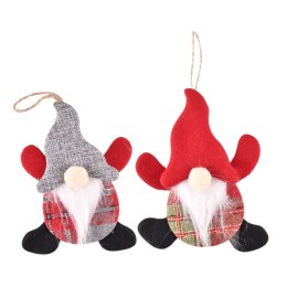 Ozdoba świąteczna zawieszka na choinkę gnom 15cm Home And Garden (6045)