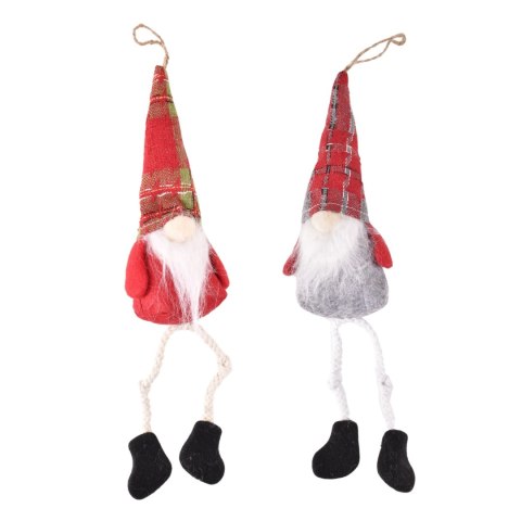 Ozdoba świąteczna zawieszka na choinkę gnom 30cm Home And Garden (6052)