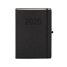 Kalendarz książkowy (terminarz) 2026 MEMOFIX DNS A4 Antra (CZARNY)