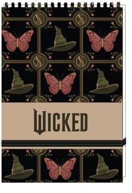 Kołozeszyt (kołonotatnik) zamykany na gunkę WICKED A6 96k. krata (nd) (3249)