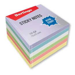 Notes samoprzylepny (karteczki) różne [mm:] 75x75 Berlingo (323564)