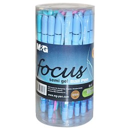 Długopis Focus Semi Gel wkład niebieski 0,5mm M&G (ABP62977)