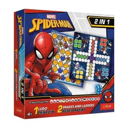 Gra planszowa 2w1 Chińczyk / Węże i drabiny - Spider-Man Chińczyk, węże i drabiny Trefl (02419)